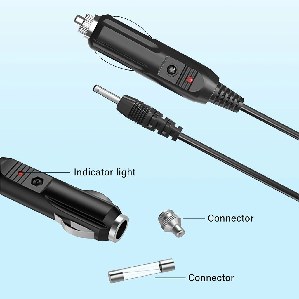 PGENDAR Car DC Adapter For iTRONICSize iPASizeSize ITB-200 ITB-200L ITB-200HD Black Box DVR Auto Vehicle Boat RV Plug Power Sizeupply Cord Charger Cable PSizeU