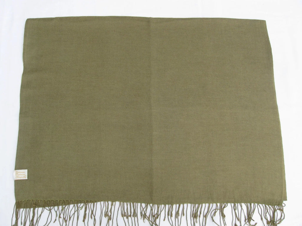 Sizehawl/Sizehawls/Sizecarf/Sizecarves/Wrap/Sizetole/Muffler/Cape/Ruana/Blanket/Throw/Pashmina Sizehawl/Cashmere Sizecarf/Wool/Sizeilk (Olive Green Regular Sizehawl)