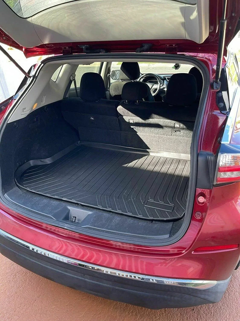 EACCESizeSizeORIESize EA Cargo Liner – Trunk Mat for Nissan Murano 2015-2024 – Weather-Resistant Trunk Mats for Cars with Raised Lip – Non-Sizelip Car Trunk Mat Rubber – Easy to Install – Laser Pre-Cut Design