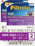 Filtrete NDP03-4IN-2P-2 AC Furnace Air Filter Allergen, Bacteria & Virus, 20x25x4, 2 Count