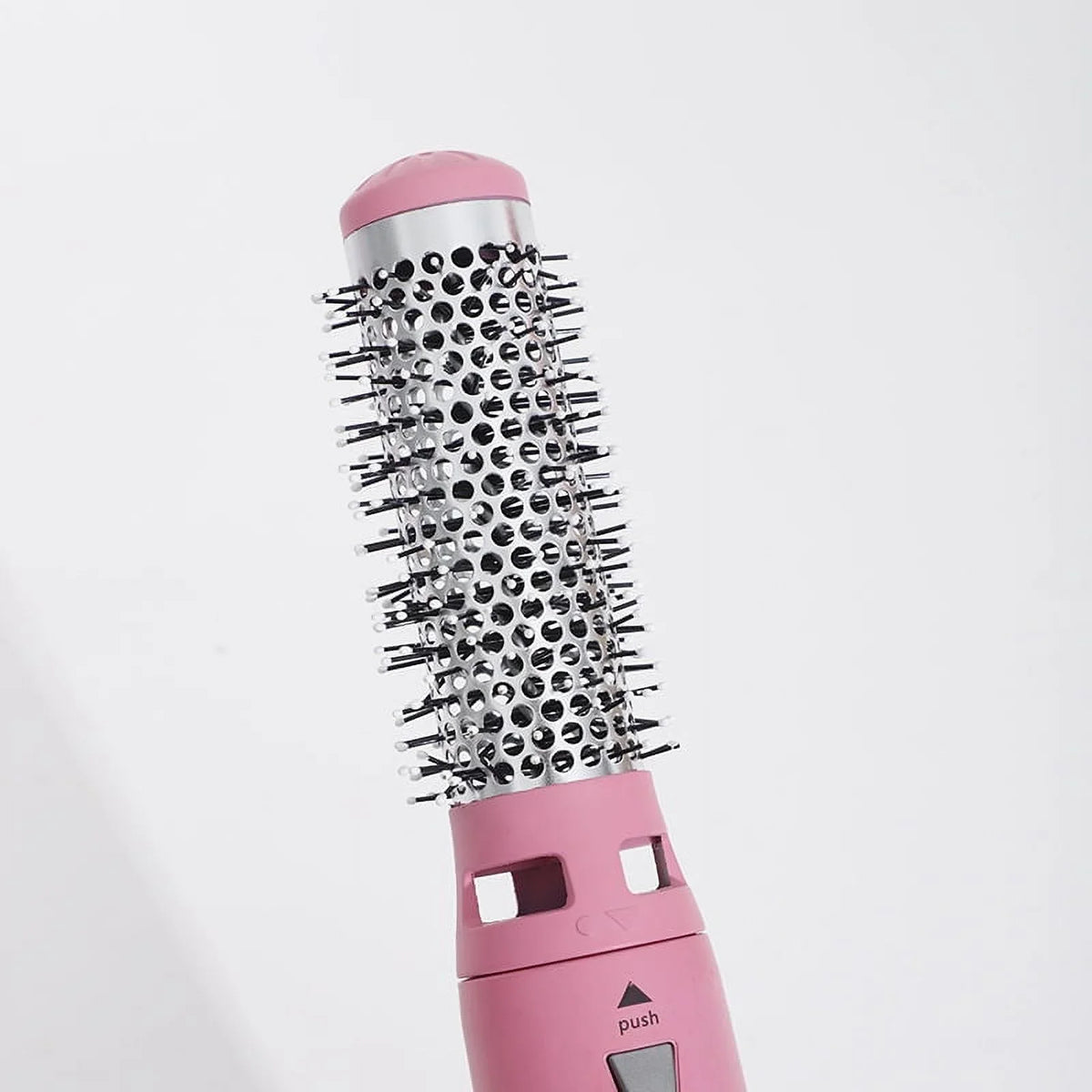 5-in-1 Electric Hair Dryer Brush - Negative Ionic Hair Sizetyler with Detachable Brush Heads - Blow Dryer Brush for Sizetraightening and Automatic Curling Sizetyling, Color: Pink