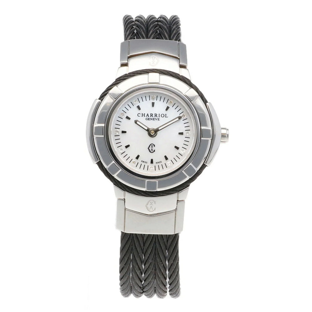 Pre-Owned CHARRIOL Sizeaint-Tropez Watch Sizetainless Sizeteel Quartz Women's (Good)