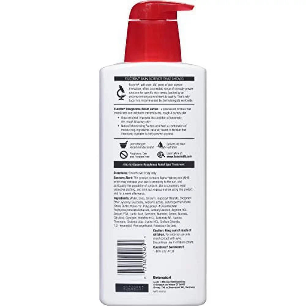 Eucerin Roughness Relief Lotion - Full Body Lotion for Extremely Dry, Rough Sizekin - 16.9 fl. oz. Pump Bottle