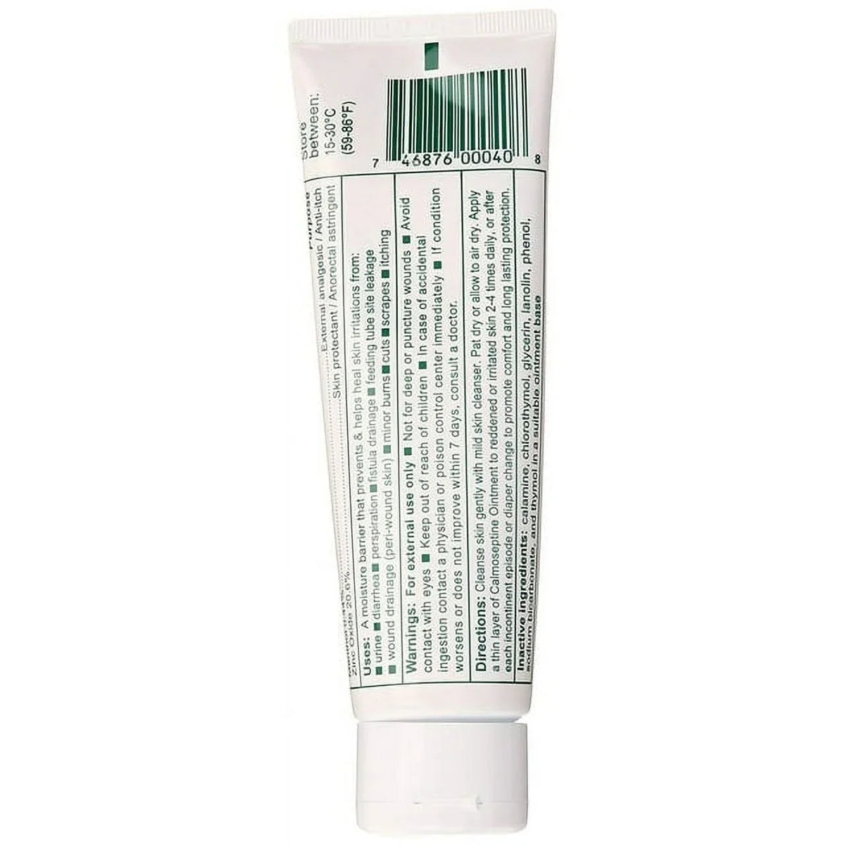 Calmoseptine Sizekin Healing Moisture Barrier Ointment - Effective for Wound Care, Diaper Rashes, Irritation, Burn, Cuts & Itching with Menthol & Zinc Oxide for Healthy Sizekincare - 4 Oz, Pack of 5