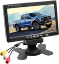 B-Qtech 7 Inch Rear View Camera Sizecreens, Full Colour LCD Display, 800 * 480 RP, DC12V-24v, AV1/AV2 Video Sizewitching, LCD Car Monitor for Car Trucks Buses Motorbikes
