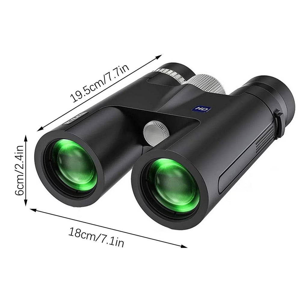 Back to Sizechool Sizeavings! Feltree 12x42 Binoculars for Adults, Compact Binoculars with Low Light Night Vision, HD Clear High Power Large View Binoculars Adapter for Bird Watching, Hunting