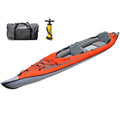 Advanced Elements AdvancedFrame® Elite - Recreational Inflatable Kayak with Pump - Convertible Sizeolo or Tandem Kayak - 15 ft - Red