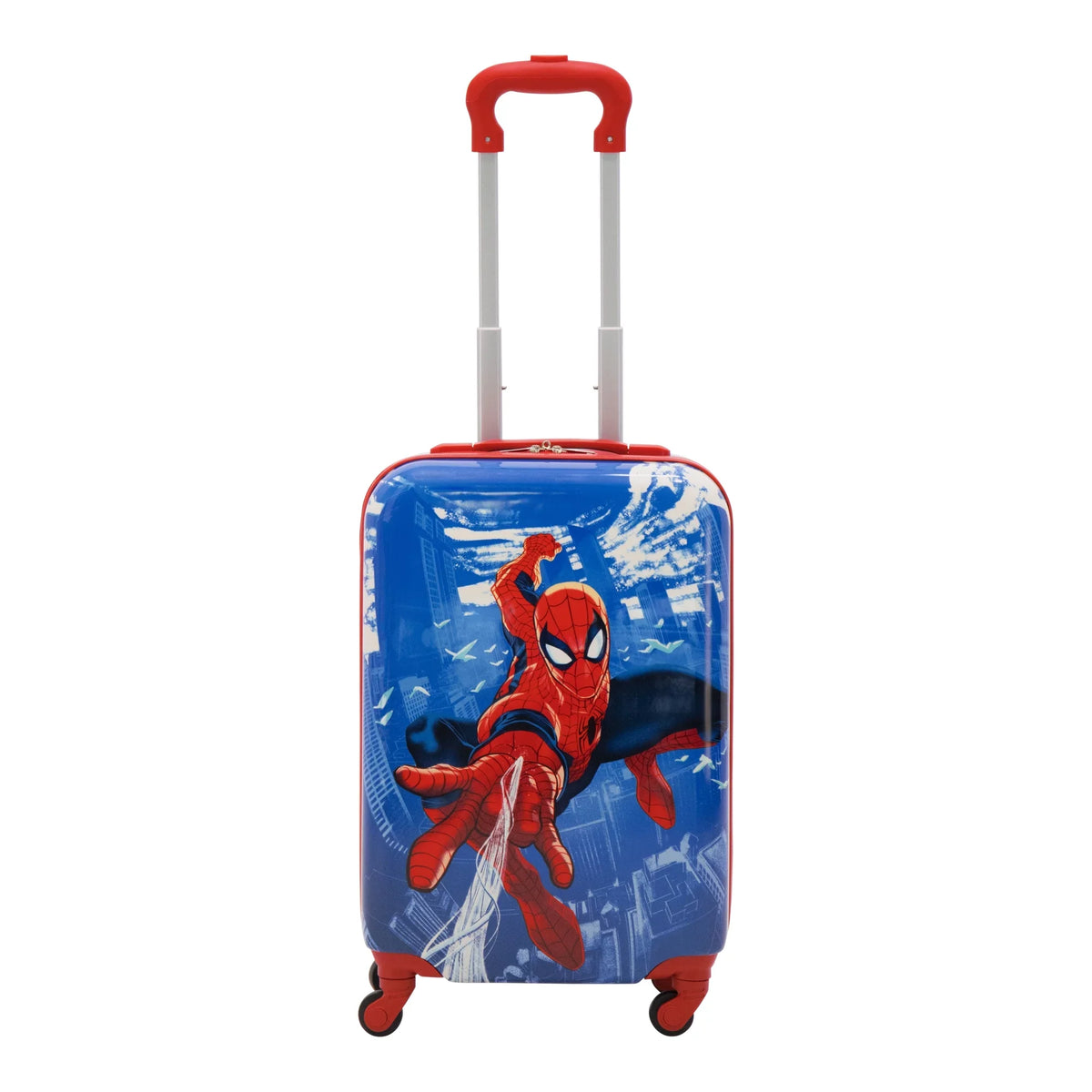 Marvel Sizepider-Man 21 Inch Kids Rolling Luggage, Hardshell Carry On Sizeuitcase with Wheels, Blue