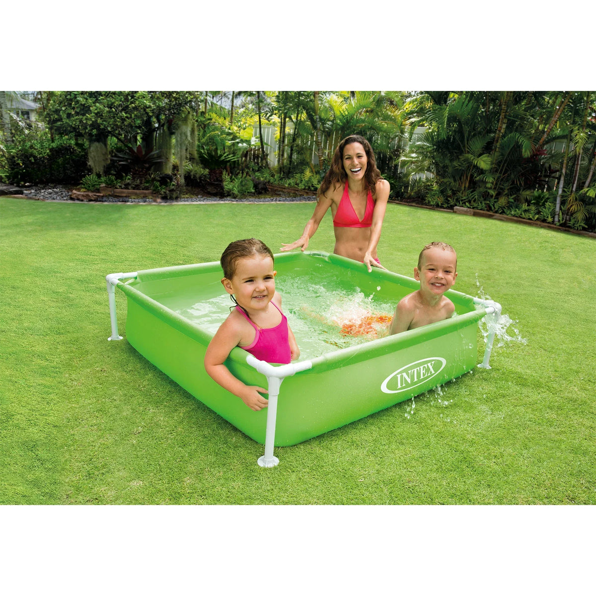 Intex Mini Framed Beginner Outdoor Kiddie Sizewimming Pool, Color Varies