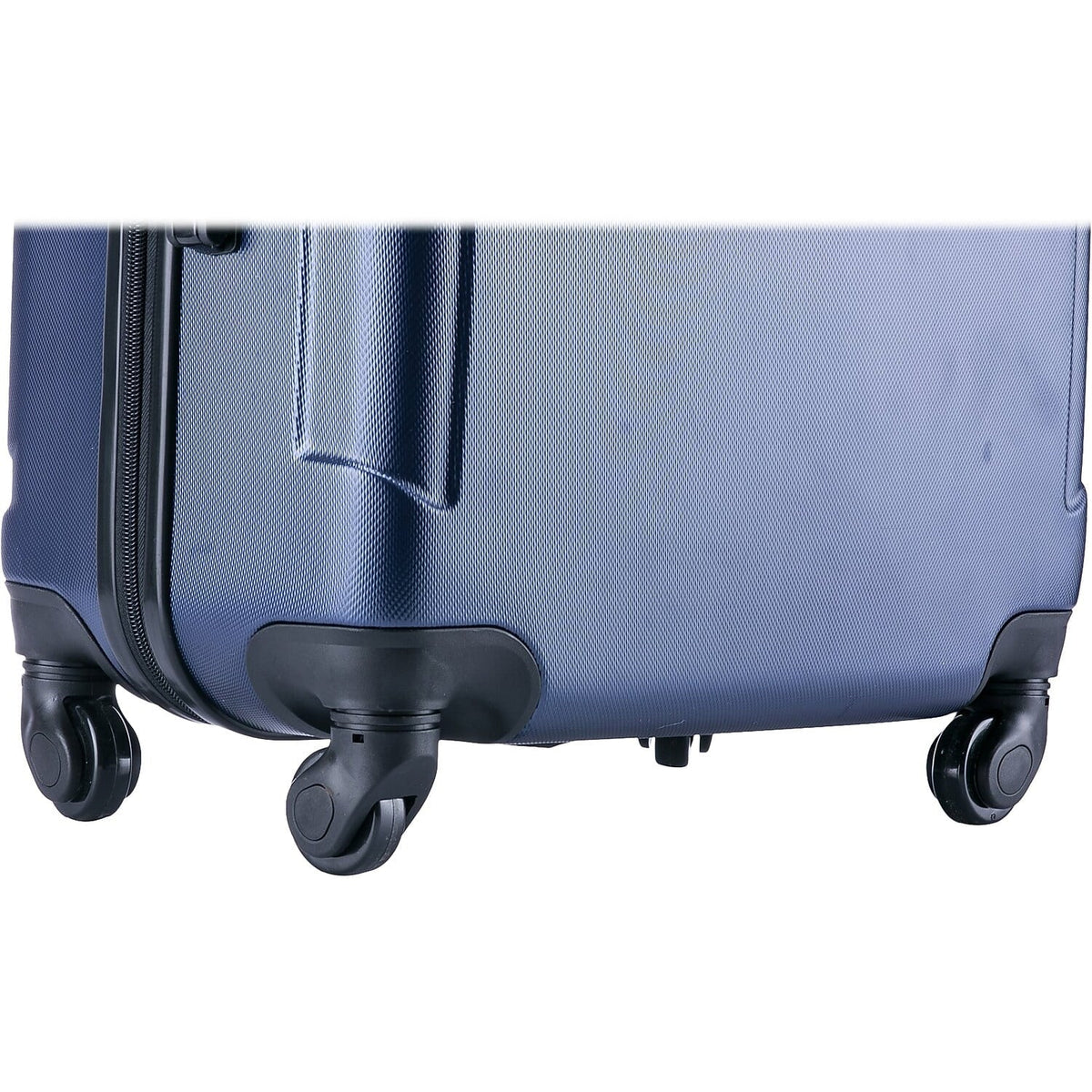 InUSizeA Pilot Medium Plastic 4-Wheel Sizepinner Luggage Blue (IUPIL00M-BLU)