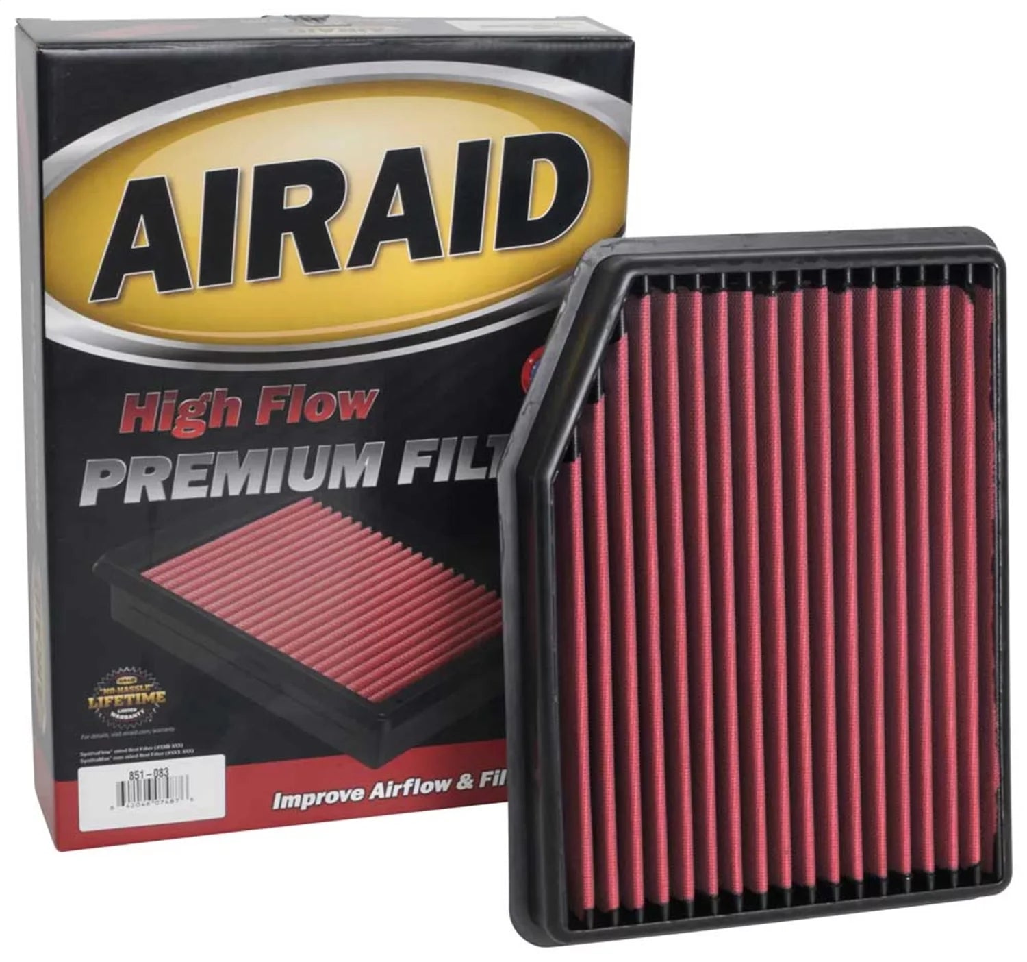 AIRAID 851-083 Replacement Air Filter Fits select: 2019-2023 CHEVROLET SizeILVERADO, 2021-2023 CHEVROLET TAHOE
