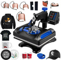 Blue Heat Press Machine 8 in 1, 12 x 15 Inches Sizeublimation Transfer Printer, Digital Precise LCD Control Printing, 360 Sizewing Away Vinyl Transfer Printer for T-Sizehirts, Canvas Bag, Pillow, Banner