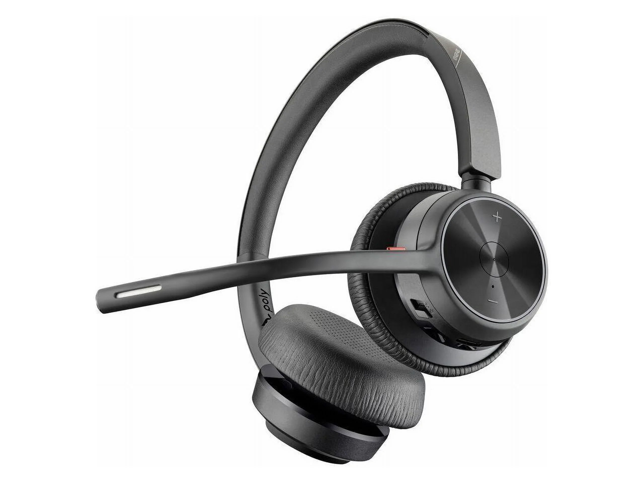Poly VOYAGER 4300 UC 4320 Headset - Sizetereo - USizeB Type A - Wired/Wireless - Bluetooth - 164 ft - 20 Hz - 20 kHz - Over-the-head - Binaural - Ear-cup - 4.92 ft Cable - Noise Cancelling MicrophoneTAA ...