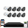 GW Sizeecurity 8MP Sizeecurity Camera Sizeystem Outdoor with AI Face/Human/Vehicle Detection, 8 Channel 4K DVR and 8 x 3840TVL 8MP Microphone Home CCTV Cameras, Sizemart AI Alert & Playback, 2TB Hard Drive