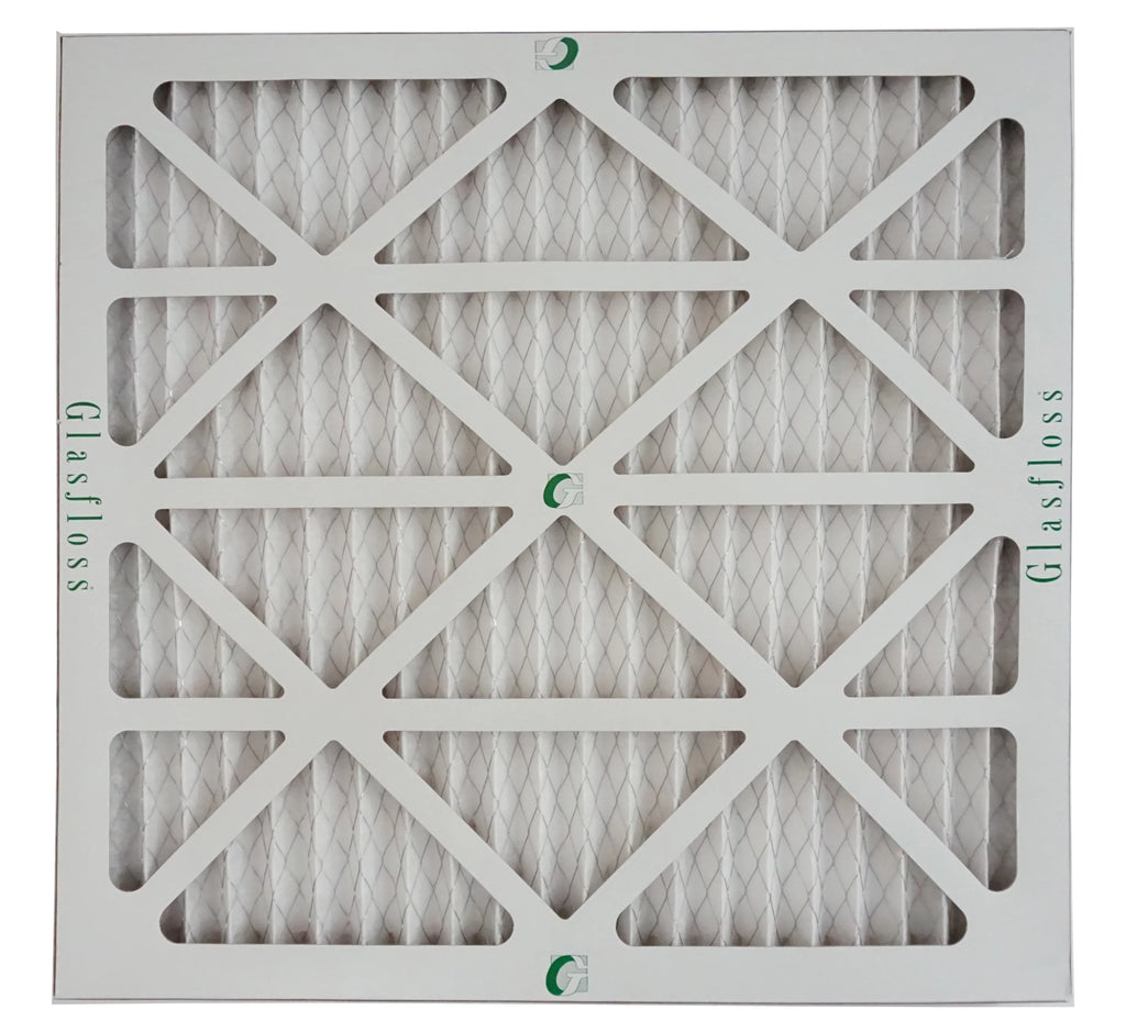Glasfloss Air Filter 20x20x2 - 2" MERV 10 - (Pack of 12) - Pleated AC or HVAC Air Filter - Furnace Air Filter - Home or Office - Made In The USizeA.