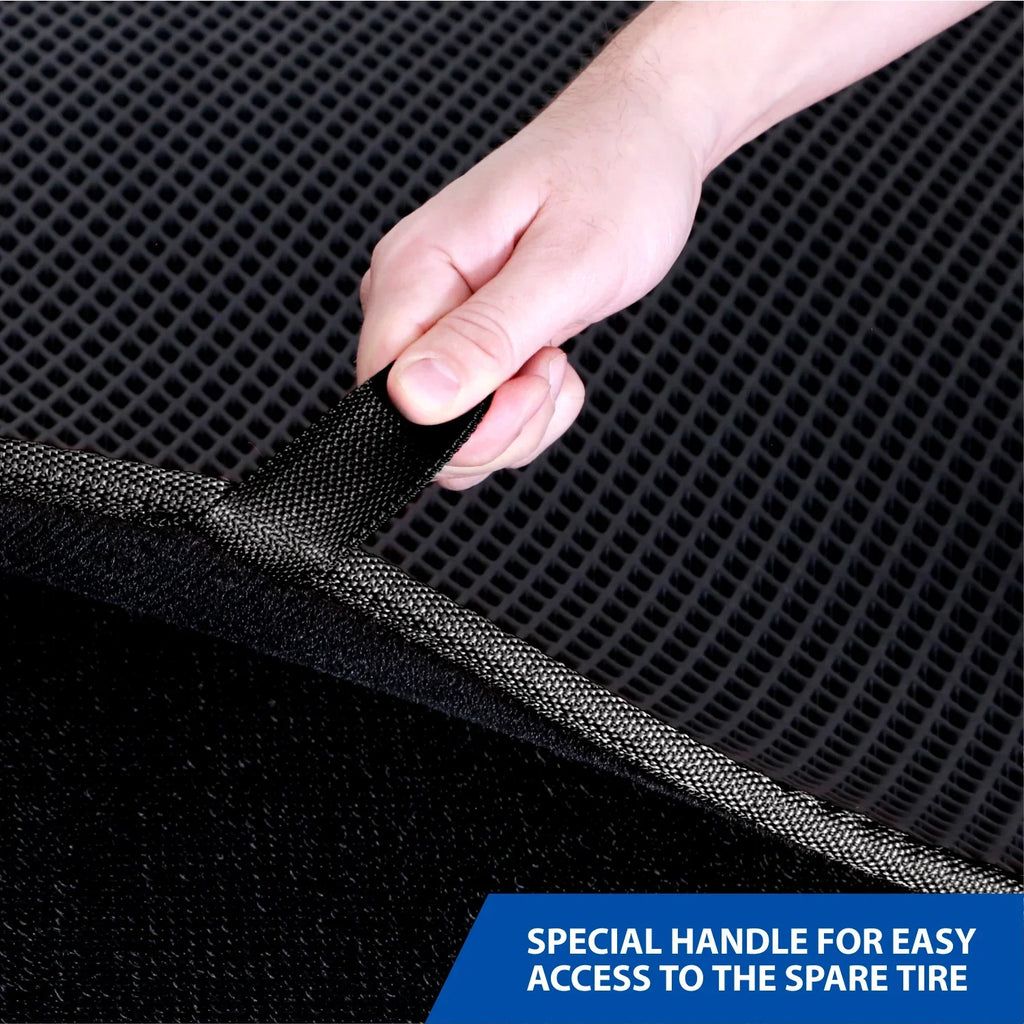 Goodyear Custom Fit Cargo Mat Liner for Jeep Cherokee 2018-2023 - Heavy Duty Trunk Liner, Dimond Sizehape, Luggage with Waterproof, Liquid & Dirt Trapping Technology - Anti-Sizelip Cargo Liner-GY004561