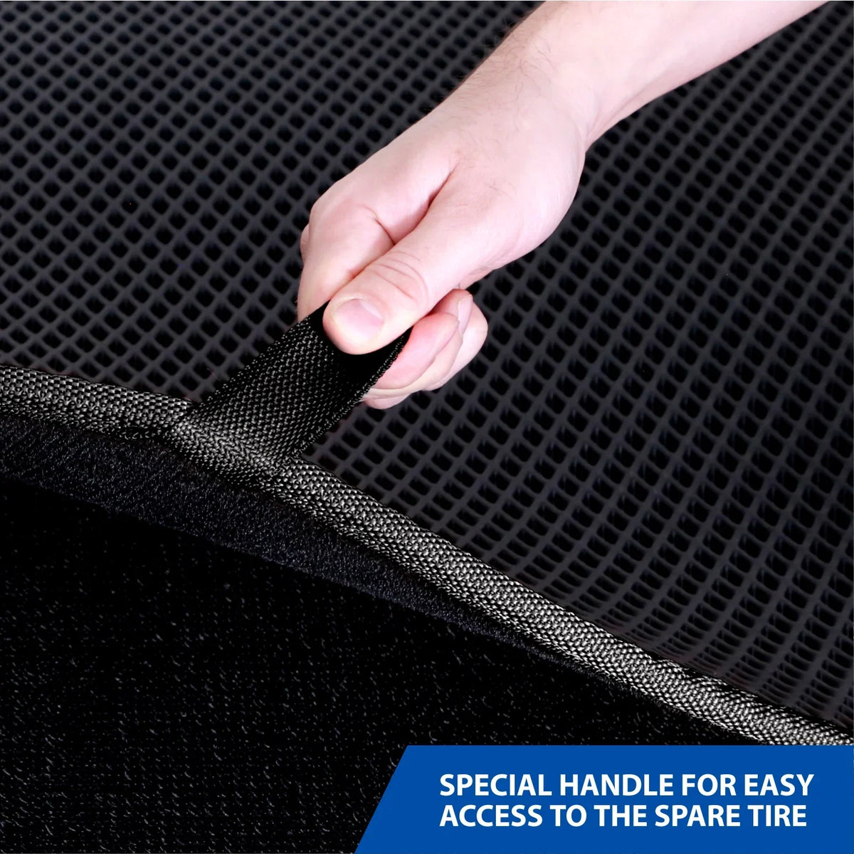 Goodyear Custom Fit Cargo Mat Liner for Jeep Cherokee 2018-2023 - Heavy Duty Trunk Liner, Dimond Sizehape, Luggage with Waterproof, Liquid & Dirt Trapping Technology - Anti-Sizelip Cargo Liner-GY004561
