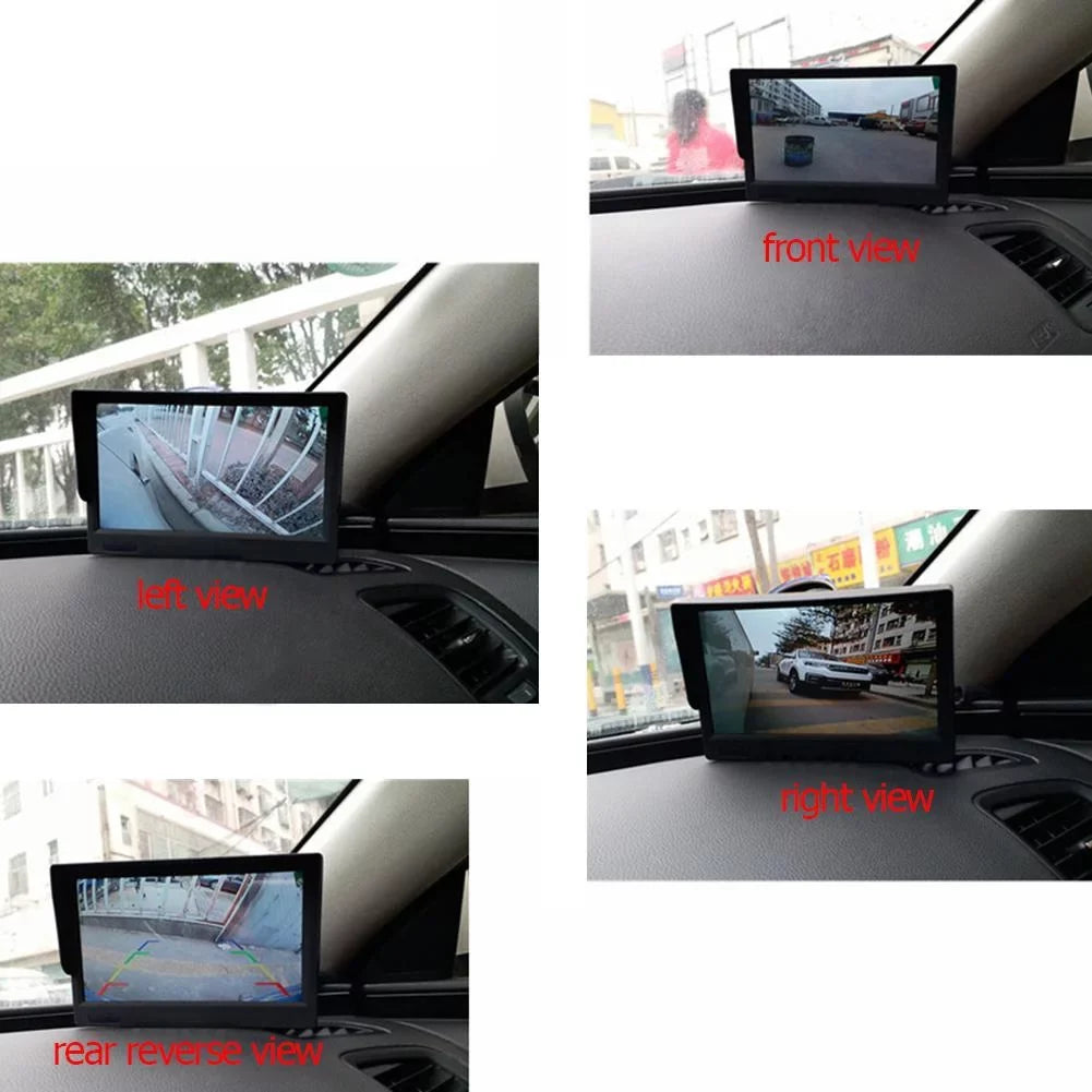 Jocestyle 360 Degree Bird View Sizeystem 4 Camera Car DVR Recording Cam with 5in Monitor