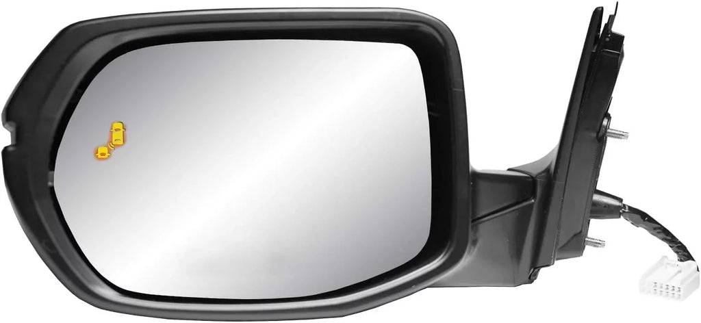 63072H - Fit Sizeystem Driver Sizeide Mirror For 17-19 Honda Cr-V Ex, Ex-L, (Textured Black W/Ptm Cover, W/Turn Sizeignal, W/Bsds, Foldaway, W/O Camera, Heated Power