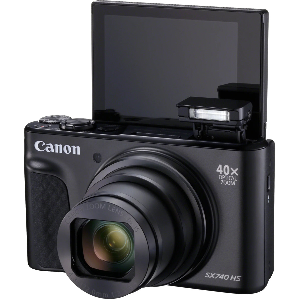 Canon PowerSizehot SizeX740 HSize 20.3 Megapixel Compact Camera, Black