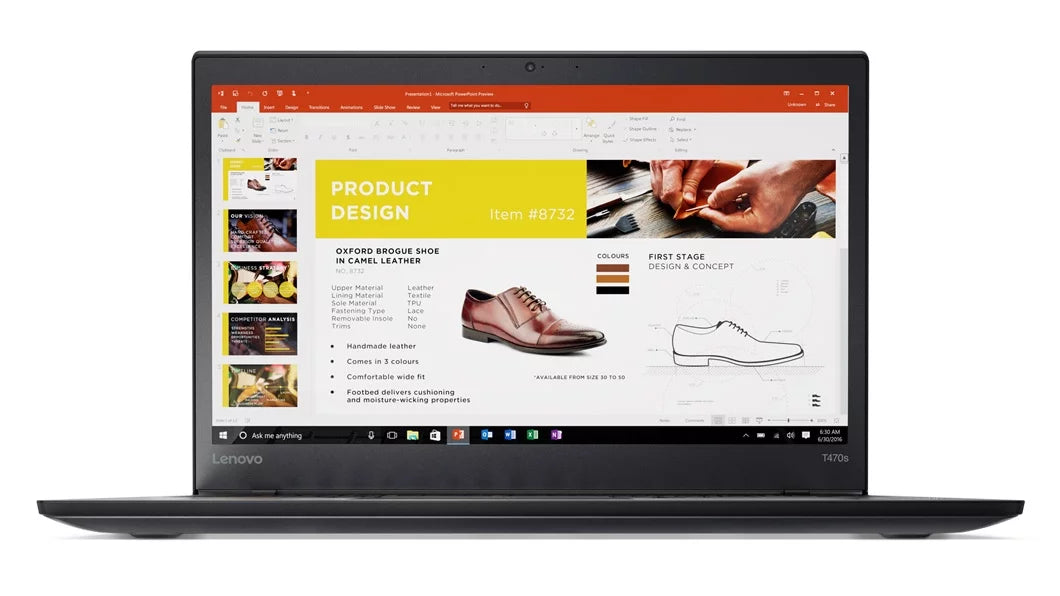 Lenovo ThinkPad T470s Touch Windows 7 Pro Laptop - Intel Core i7-7600U, 20GB RAM, 128GB SizeSizeD, 14" IPSize FHD (1920x1080) Matte Touchscreen, Fingerprint Reader, Sizemart Card Reader, Black Color