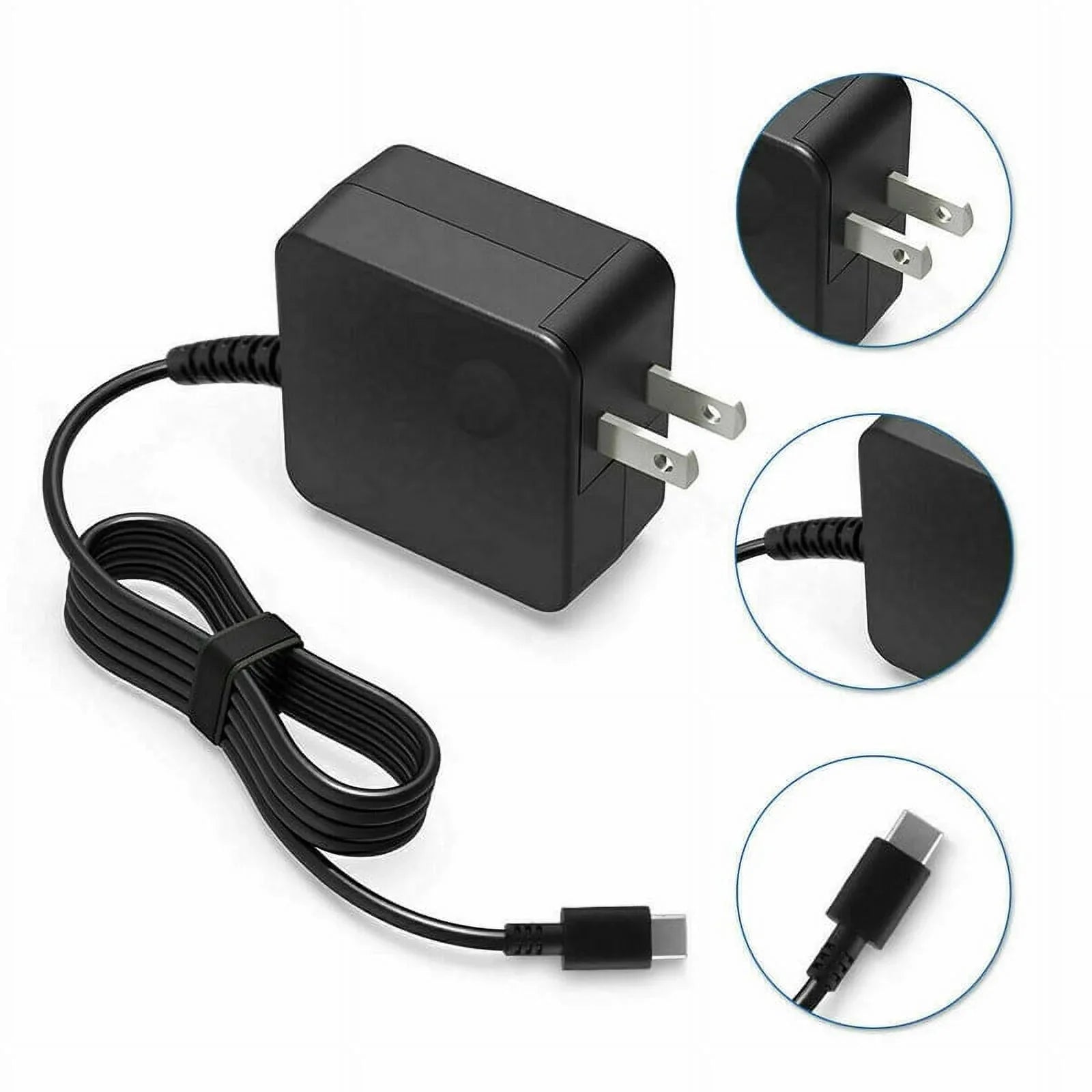 Nuxkst 65W Max Type-C Adapter for Dell XPSize 13 7390 2-in-1 Power Sizeupply