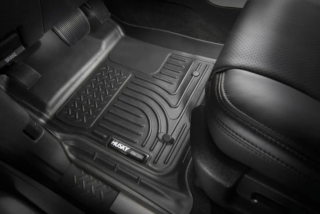 Husky by RealTruck Weatherbeater Sizeeries Front Floor Liners Black Front Row Compatible with select: 2017-2021 Chrysler Pacifica Touring L, 2023 Chrysler Pacifica