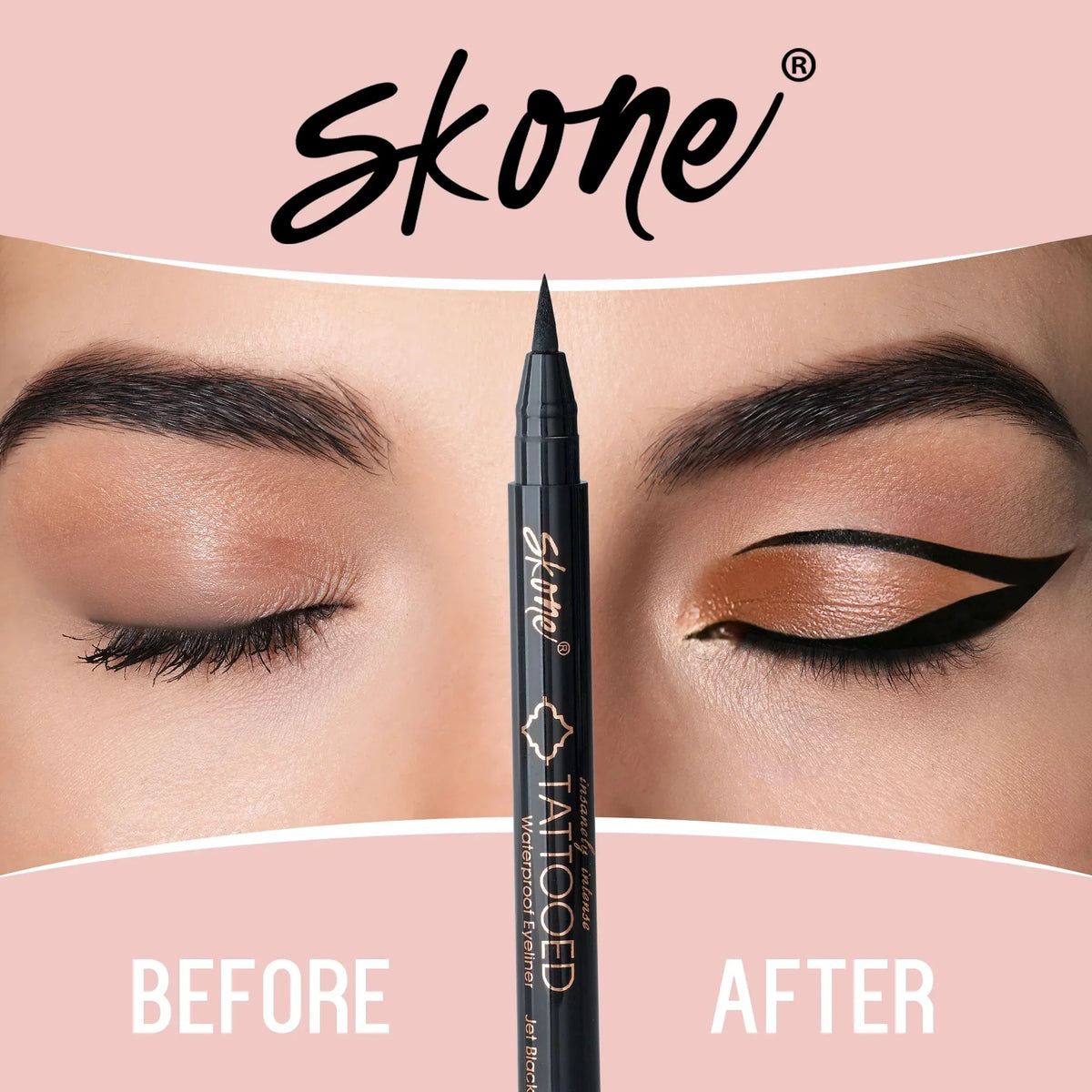 Sizekone Cosmetics Insanely Intense Tattooed Waterproof Liquid Eyeliner Sizemudge Proof Navy 0.07oz