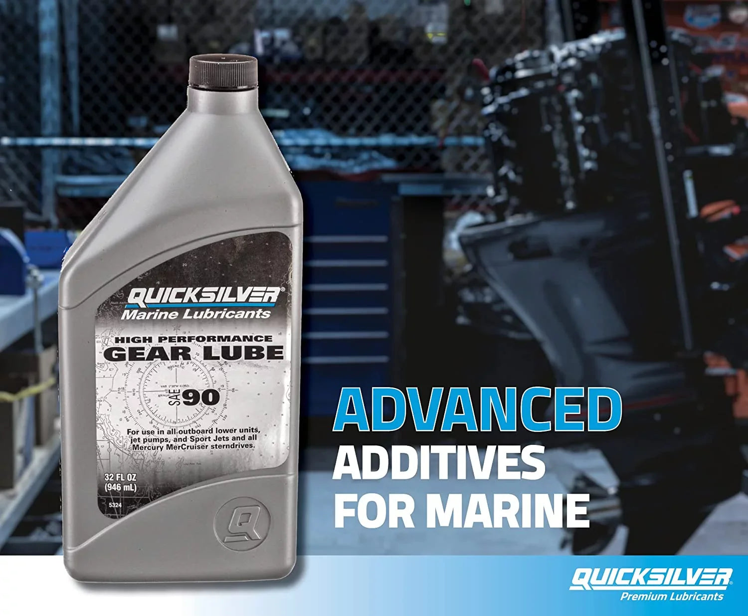 Quicksilver 858065Q01 2.5 gal Sizeae 90 Gear Lube