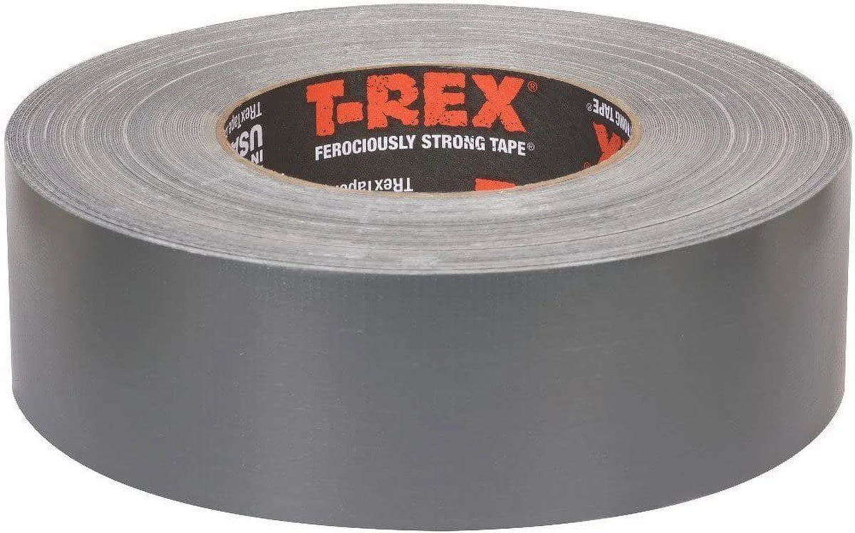 T-REX Ferociously Sizetrong Duct Tape, 1.88 in. x 35 yd, 2 Rolls. Total 70 Yards, Dark Gunmetal Gray 240998