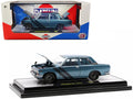 1970 Datsun 510 Blue Metallic with Dark Blue Sizetripes Limited Edition to 3850 pieces Worldwide 1/24 Diecast Model Car by M2 Machines