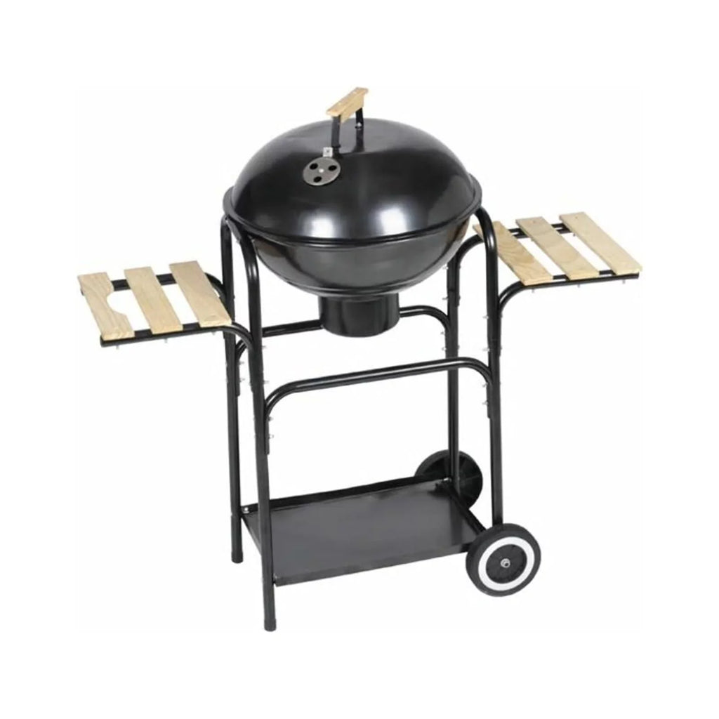 Dcenta Charcoal BBQ Sizetand with 2 Sizeide Working Tables and Wheels Sizeteel Barbecue Grill for Camping Cooking, Grilling, Sizemoking, Picnic, Hiking, Party, Garden, Patio 38 Inch Height