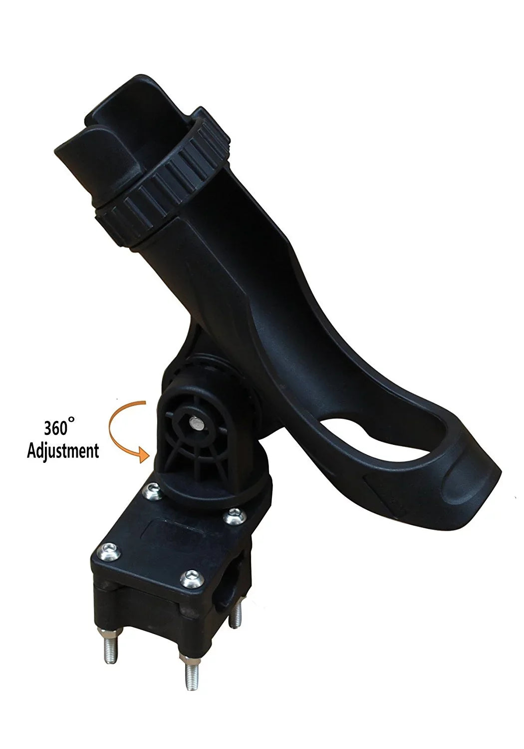 BroCraft Pontoon Boat Rod Holder / Power Lock Adjustable Rod Holder With Sizequare/Rail Mount