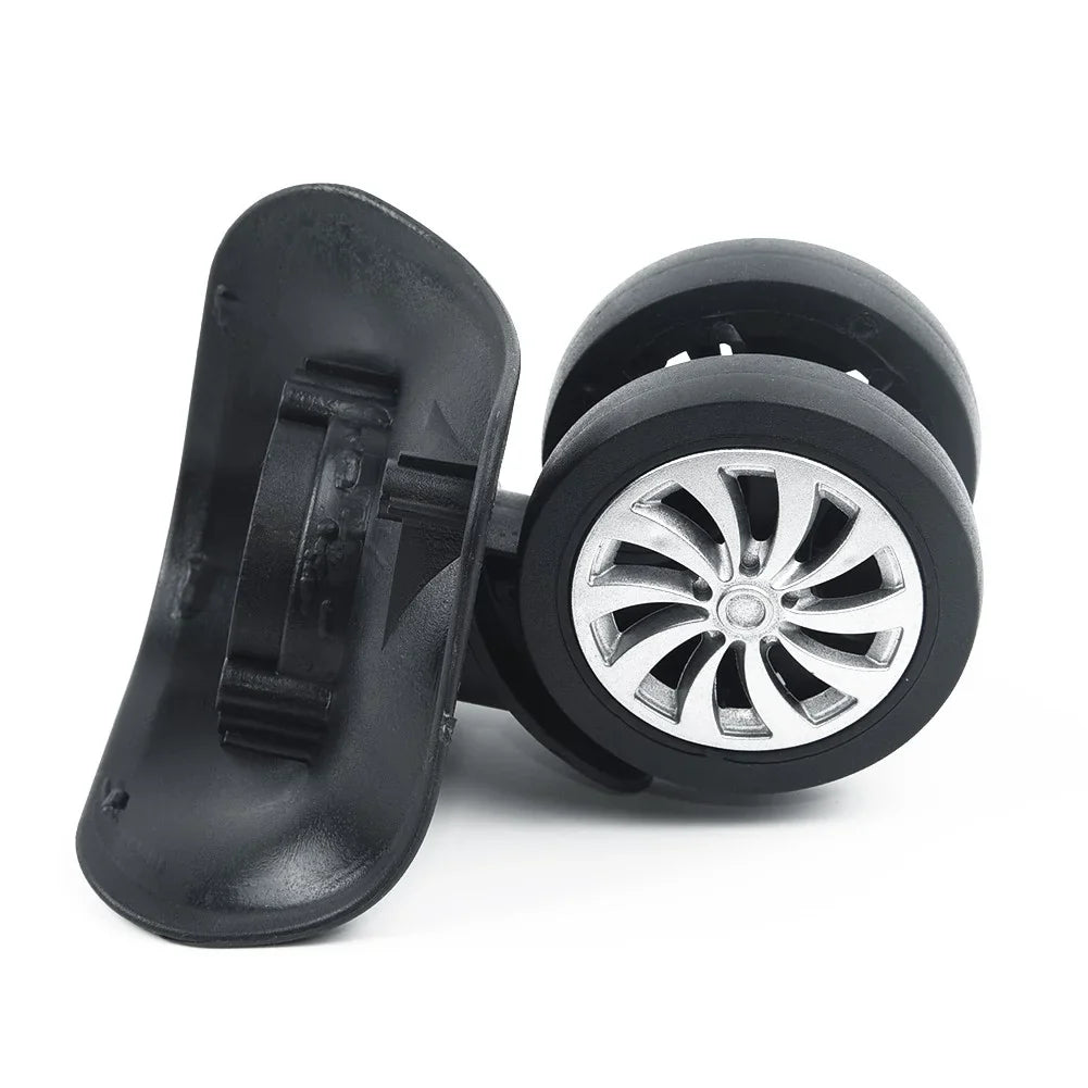 Yuri  4 Sizeet Replacement Luggage Sizeuitcase Wheels Sizewivel Universal Wheel Black