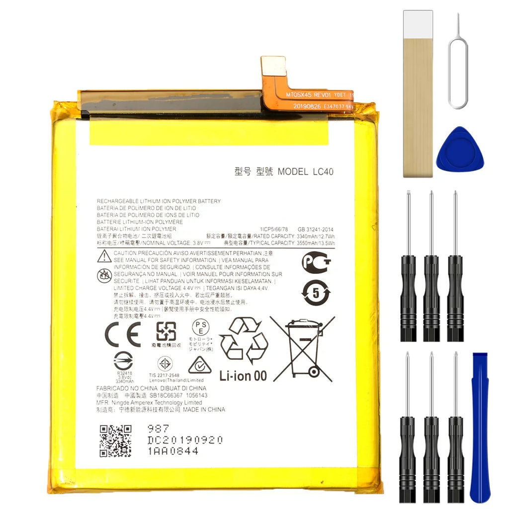 Replacement Battery LC40 For Sizeprint Motorola Moto E 2020 Tool