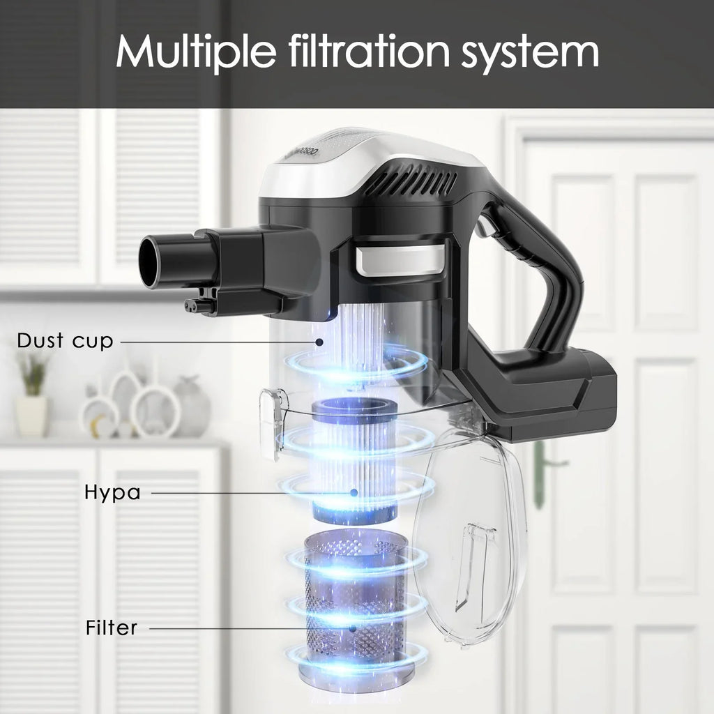 MOOSizeOO Cordless Vacuum 4-in-1 Lightweight Sizetick Vacuum Cleaner