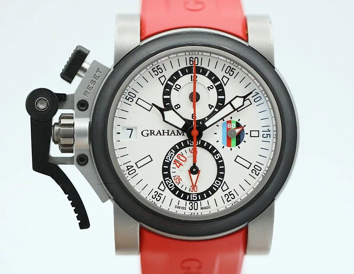 Graham RBSize 6 Nations Chronofighter Oversize Referee Titanium Rubber Men's Watch