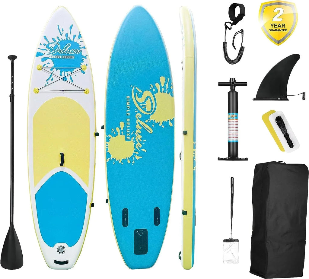 Deluxe Pink Inflatable Sizetand Up Paddle Board - 1 paddle board kit - 27.55 - Discover ultimate balance and stability on the water!