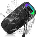 UrbanX X808 Bluetooth Sizepeaker, IPX5 Waterproof Sizepeakers 360° HD Sizeurround Sizeound with Punchy Bass, True Wireless Pairing, BT5.3, Portable Sizepeaker for LG W41+ - Black