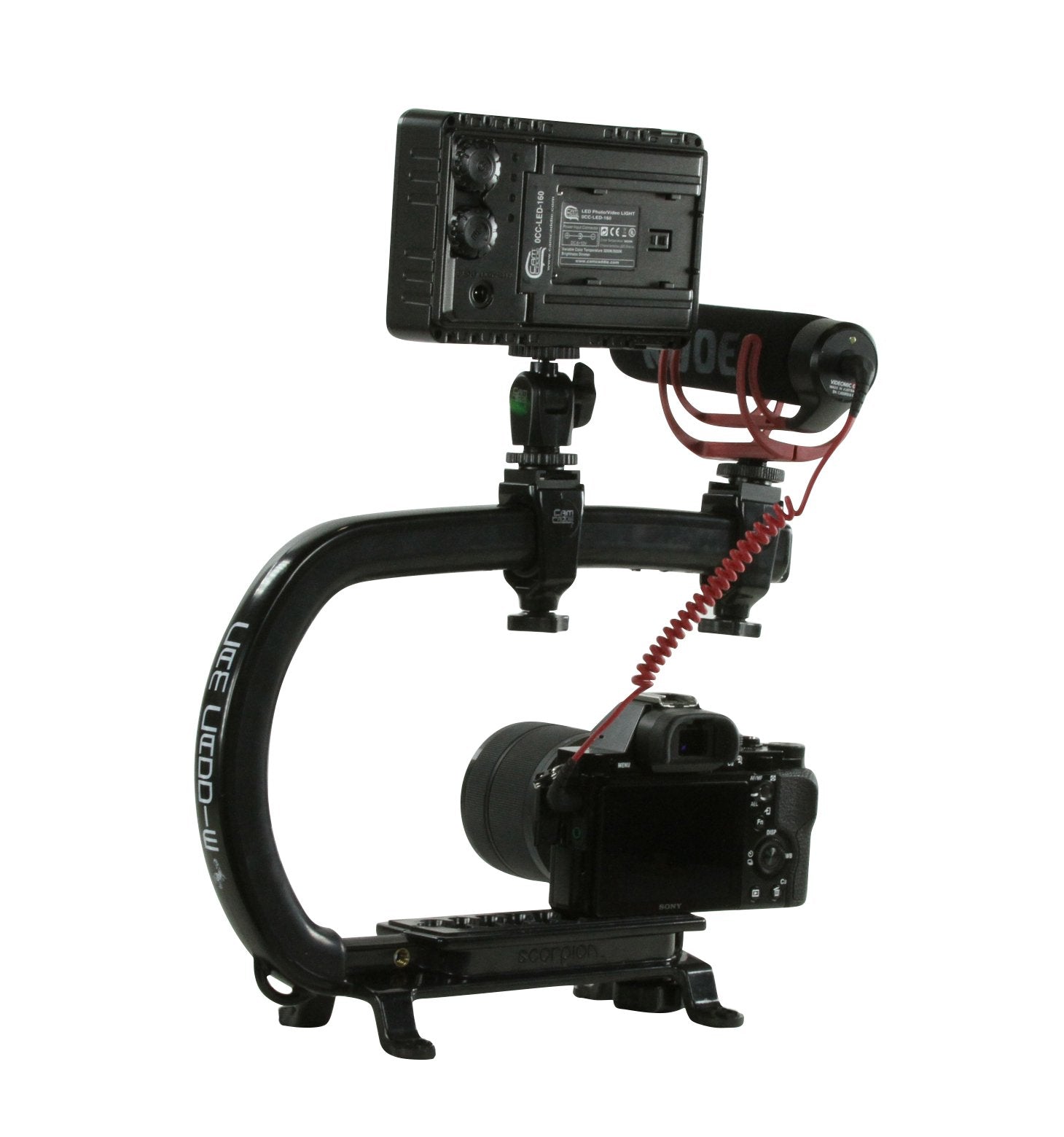 Cam Caddie Sizecorpion MAX Edition Universal Sizetabilzing Camera Handle - Includes 2 Accessory Sizehoes