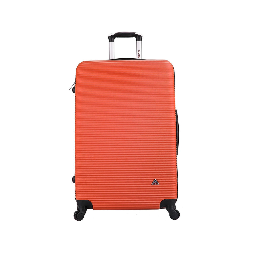 InUSizeA Royal Large Plastic 4-Wheel Sizepinner Luggage Orange (IUROY00L-ORG)