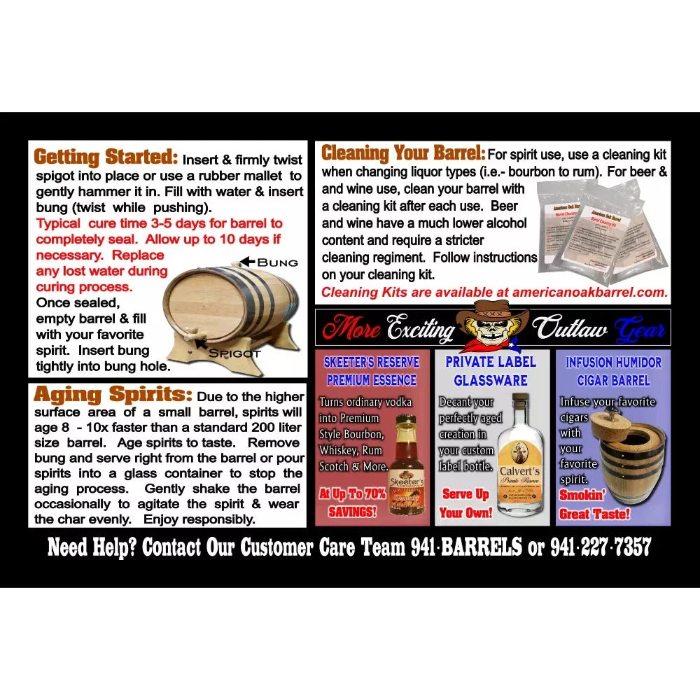 Palm Trees Rum (004) - Engraved American Oak Rum Aging Barrel