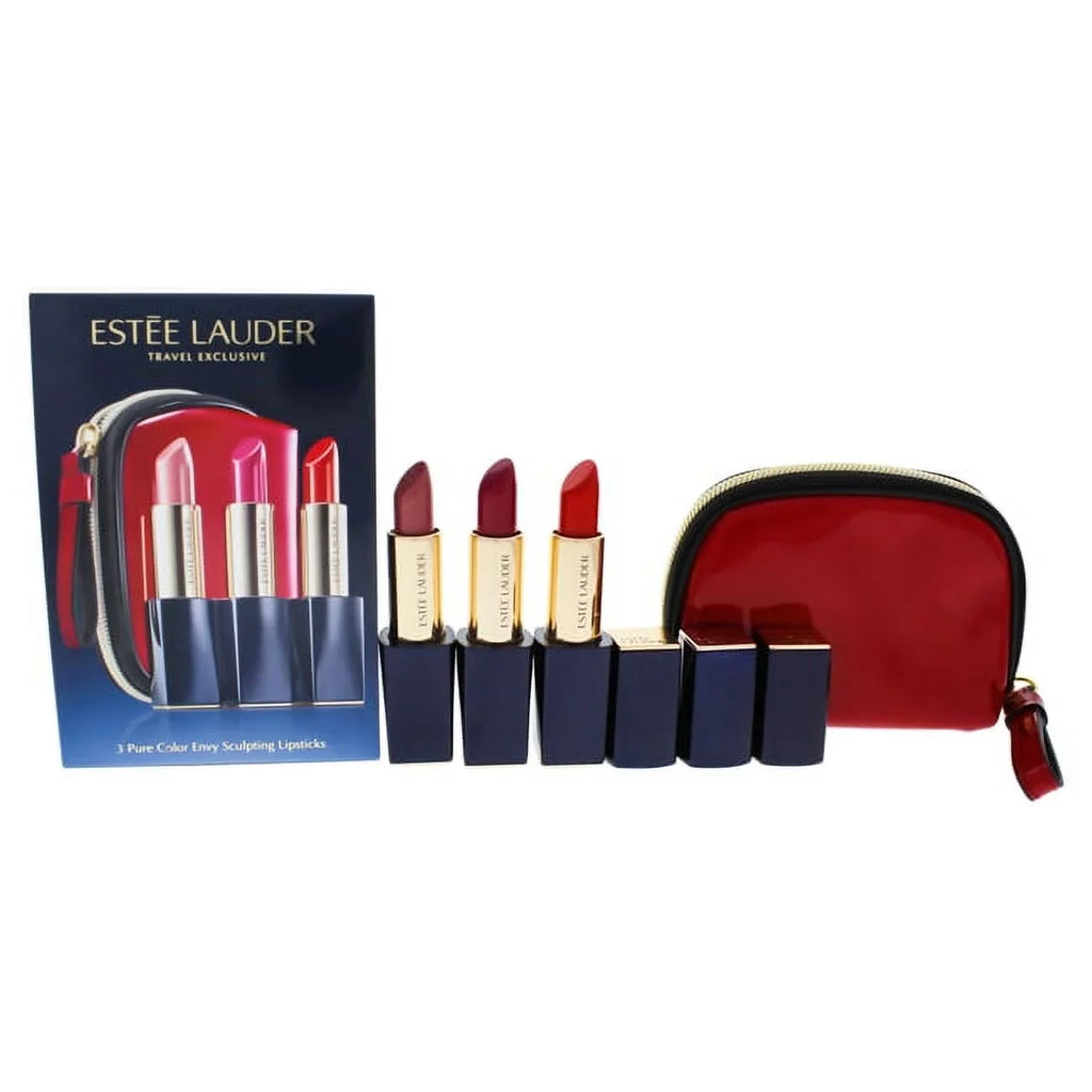 Estee Lauder 3 Pure Color Envy Sizeculpting Lipstick 3 Pc Sizeet 3 x 0.12oz Lipstick - 410 Dynamic Lipstick - 240 Tumultuous Pink - 340 Envious