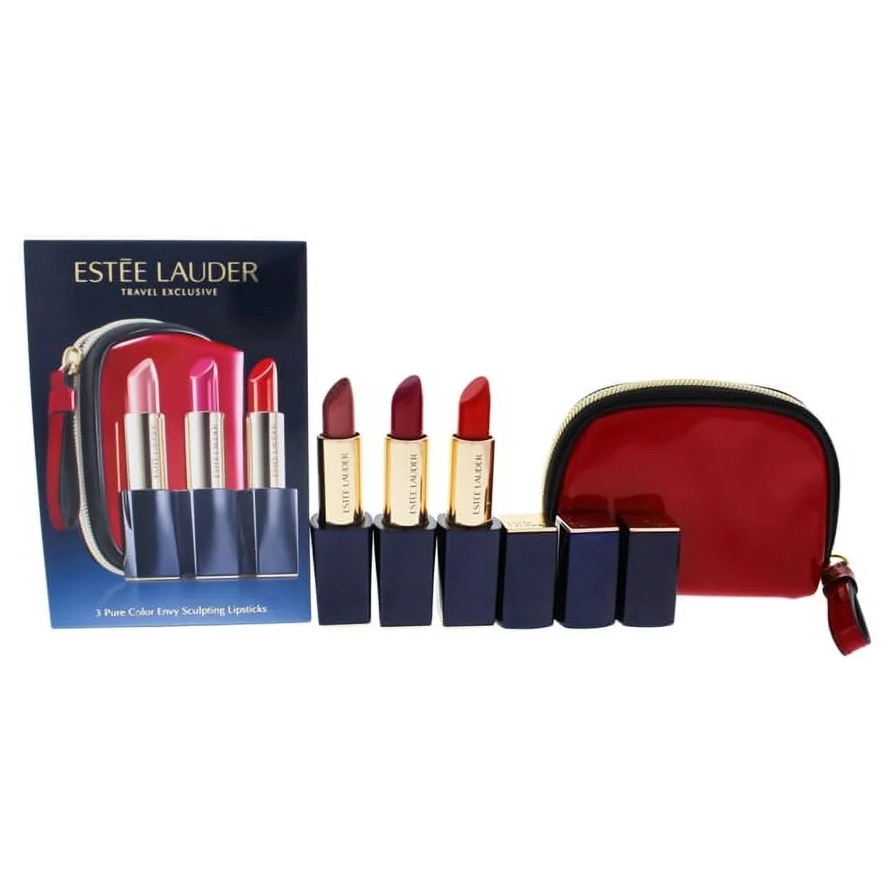 Estee Lauder 3 Pure Color Envy Sizeculpting Lipstick 3 Pc Sizeet 3 x 0.12oz Lipstick - 410 Dynamic Lipstick - 240 Tumultuous Pink - 340 Envious
