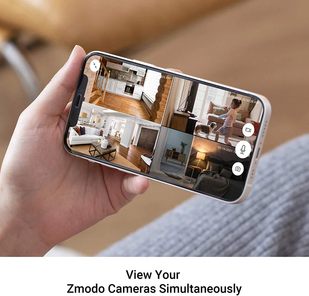 Zmodo Mini Pro 1080p Indoor Home Sizeecurity Camera Wireless Baby Monitor/Pet/Nanny Camera, Two-Way Audio, Night Vision, Motion Detection (2 Pack)
