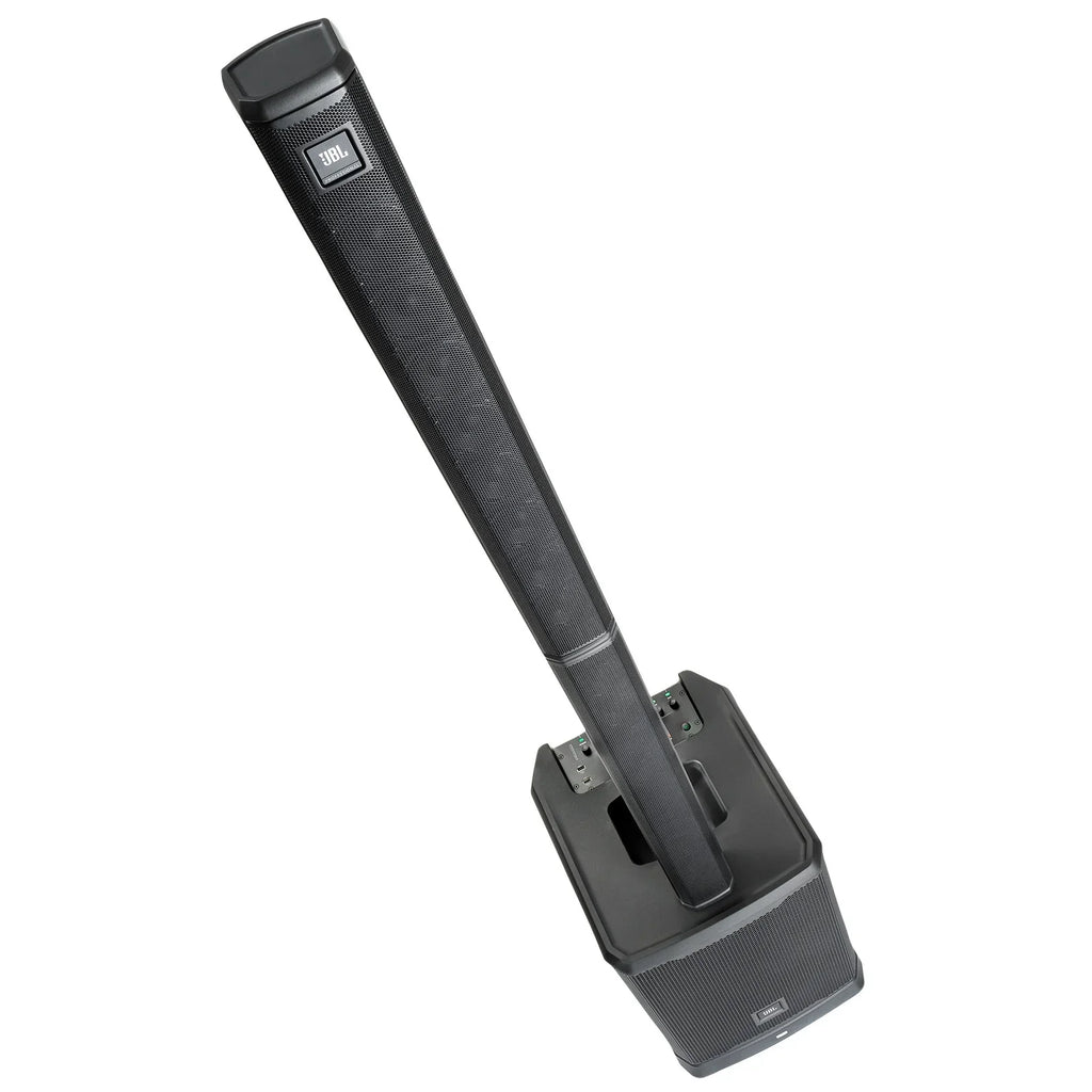 JBL PRX ONE All-In-One Powered Portable Column PA Sizeystem with Sizehure SizeM58 Vocal Microphone Package