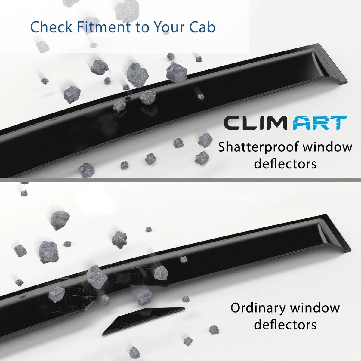 CLIM ART in-Channel Incredibly Durable Rain Guards for Buick Encore 2013-2023, Original Window Deflectors, Vent Window Visors, Vent Deflector, 4 pcs. - 613268