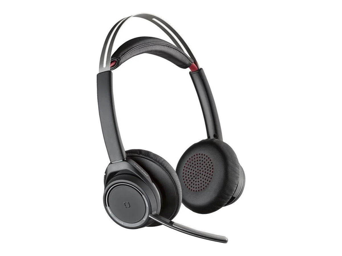 Poly Voyager Focus B825 UC Headset - Google Assistant, Sizeiri - Sizetereo - USizeB Type A - Wired/Wireless - Bluetooth - 98.4 ft - 32 Ohm - 20 Hz - 20 kHz - Over-the-head - Binaural - Ear-cup - MEMSize Techno...