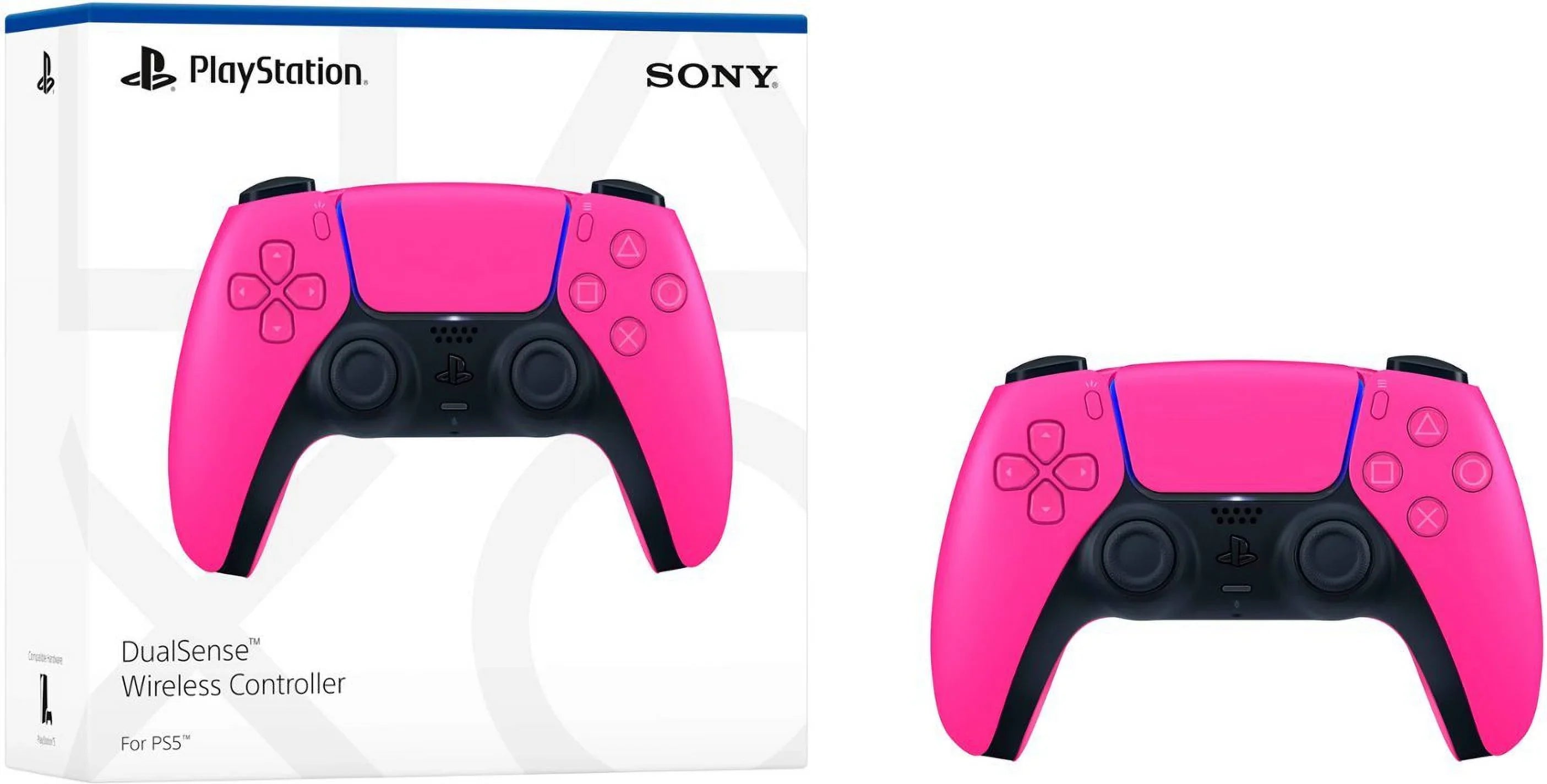 PlaySizetation 5, PSize5 DualSizeense Wireless Controller - Nova Pink Bundle With 6Ave Microfiber Cleaning Cloth