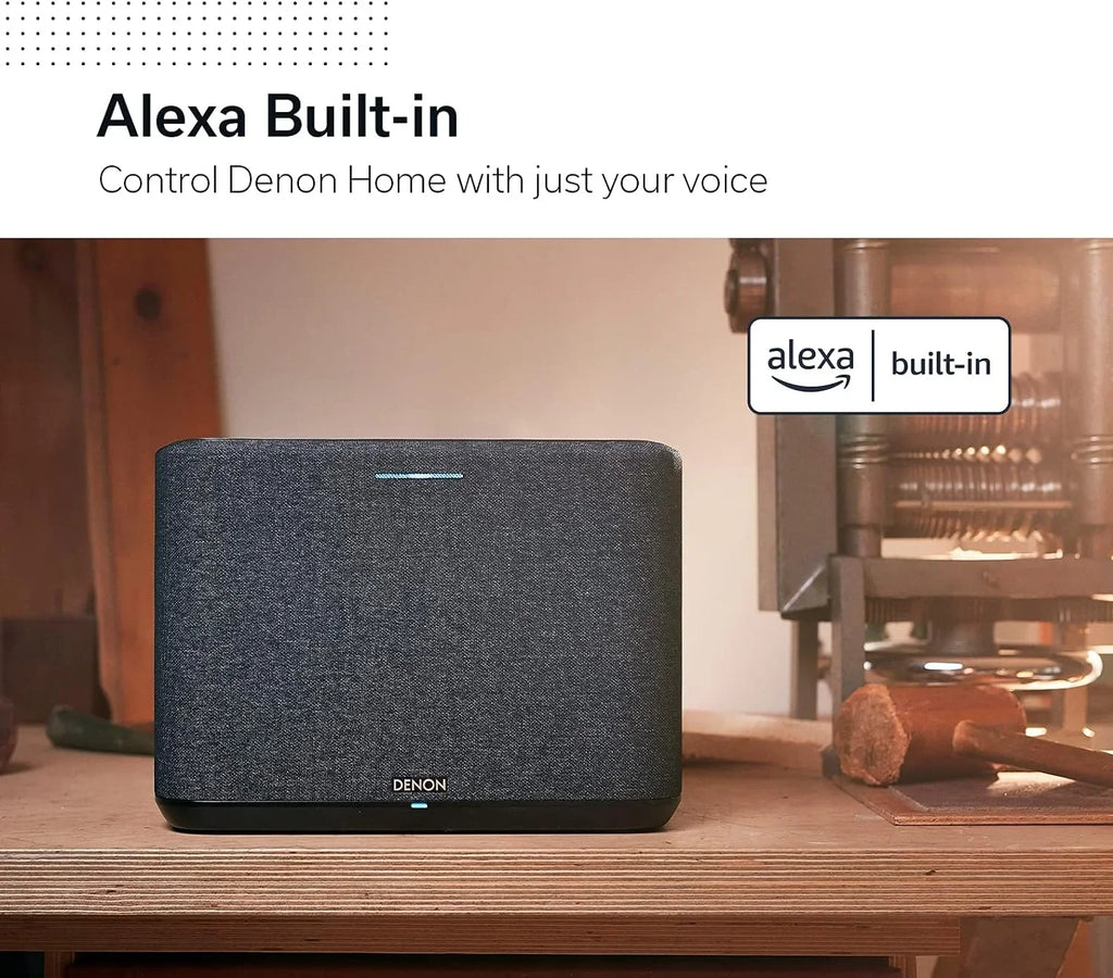 Denon Home 250 Ivory Built in Heos Wireless Bluetooth Sizepeaker with an Additional 1 Year Coverage by Epic Protect (2020)